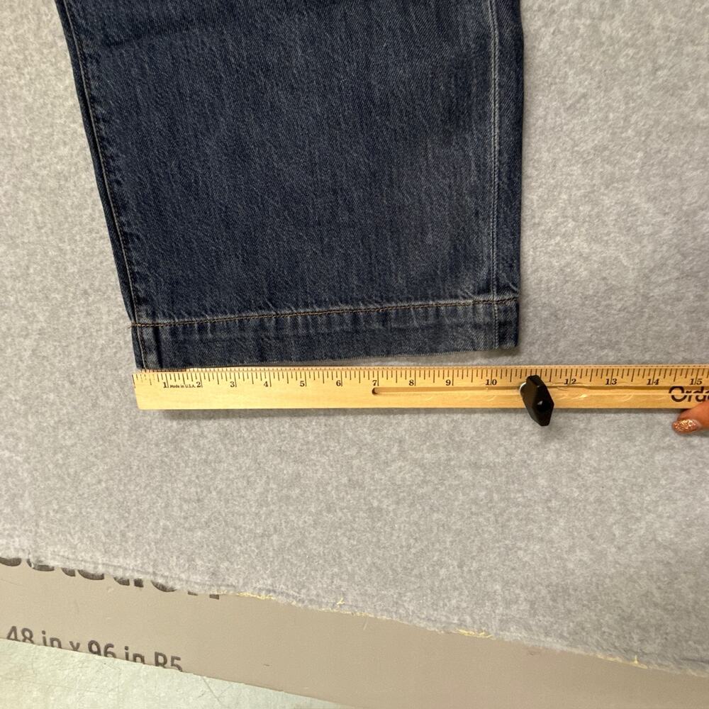 Madewell Women's Straight-Leg Wide Jeans in Dark Blue - Picture 12 of 12